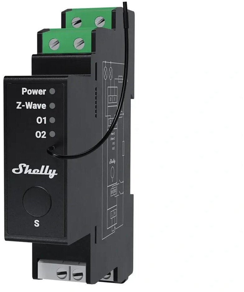 Sterownik dwukanałowy Shelly Wave Pro 2PM LR — zdjęcie 1 z 2