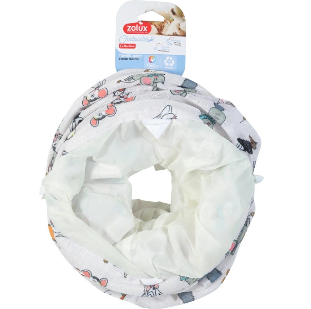 ZOLUX CHATOUILLE - Tunel wzoru koty i myszy 100cm — zdjęcie 1 z 3