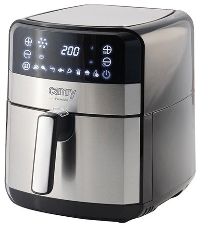 Frytkownica beztłuszczowa CAMRY CR 6311 - 5 l, srebrna, 2500 W — zdjęcie 1 z 5