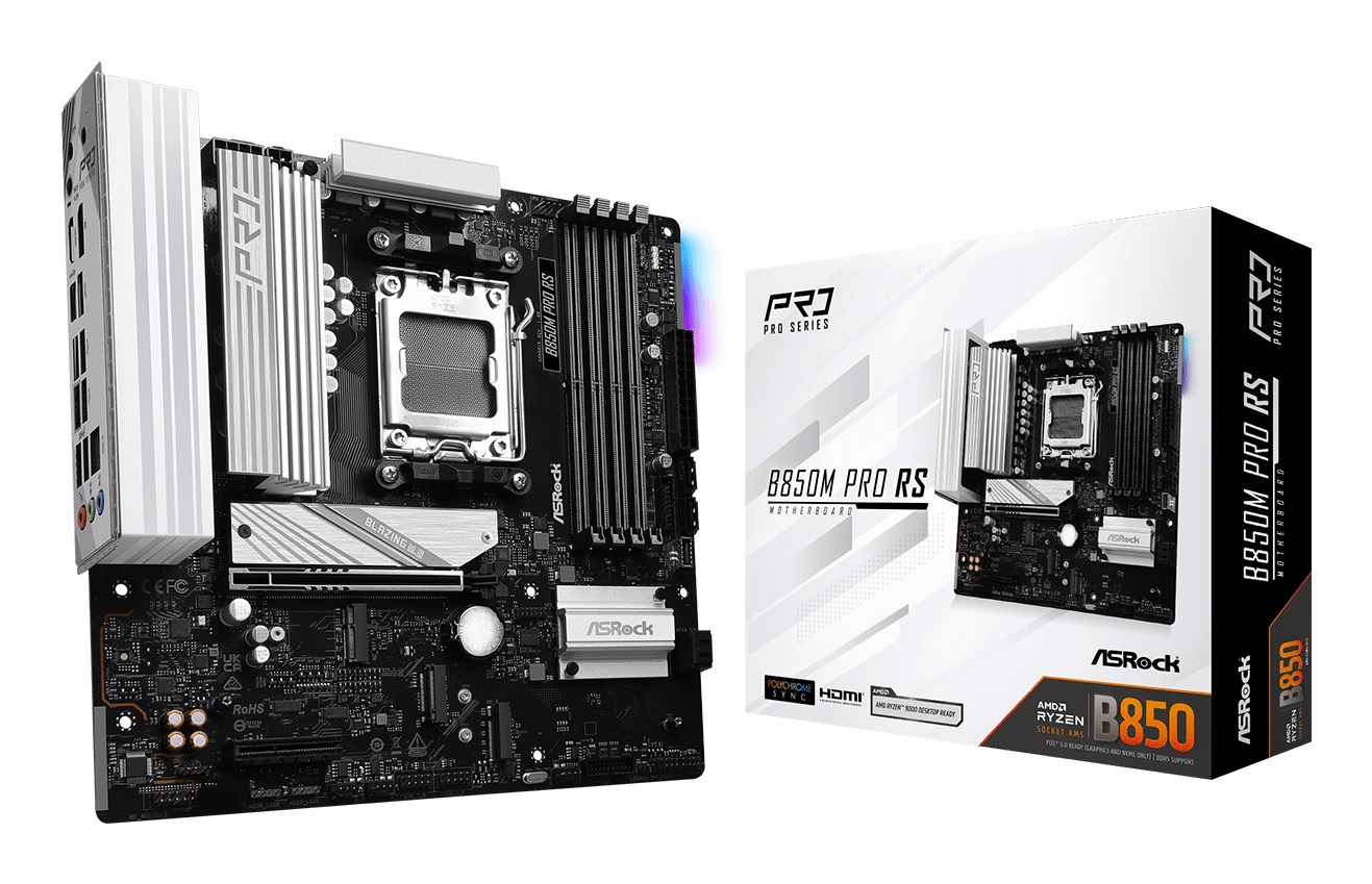 Płyta główna ASRock B850M Pro RS Socket AM5 — zdjęcie 1 z 6