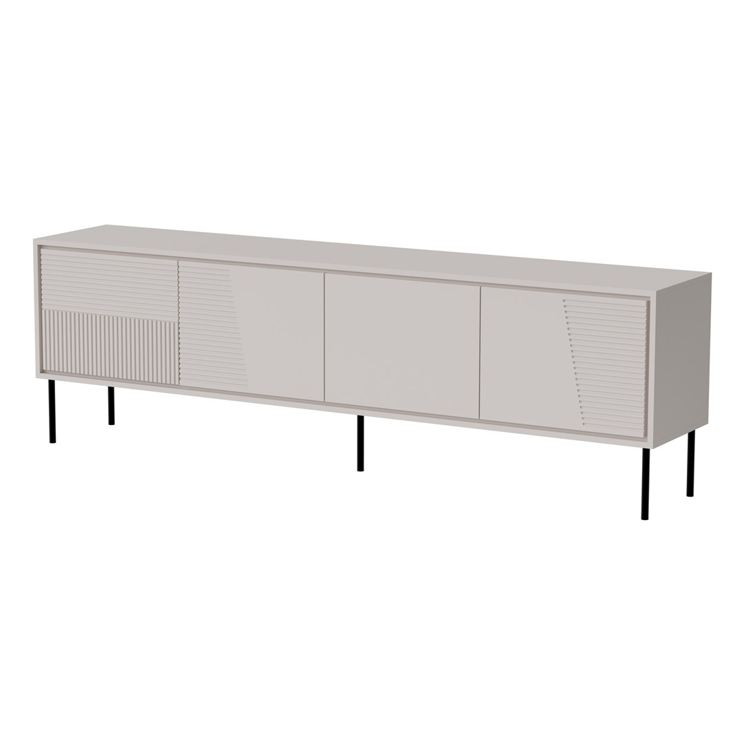 Szafka RTV ABI 4D 200x38x62 kaszmir mat — zdjęcie 1 z 4