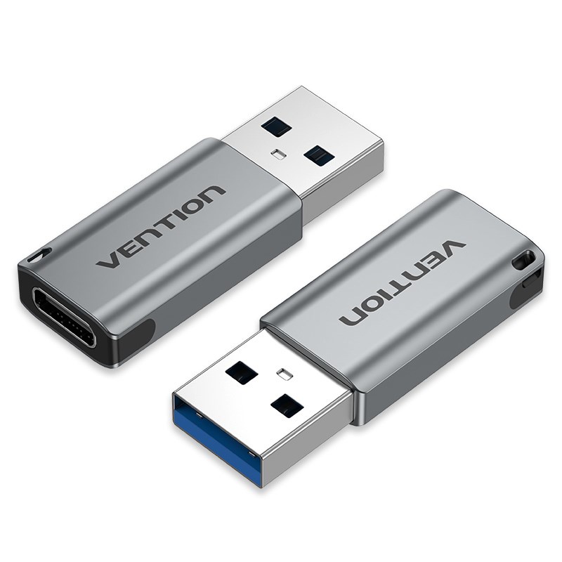 Adapter USB 3.0 Vention USB-A do USB-C szary — zdjęcie 1 z 2