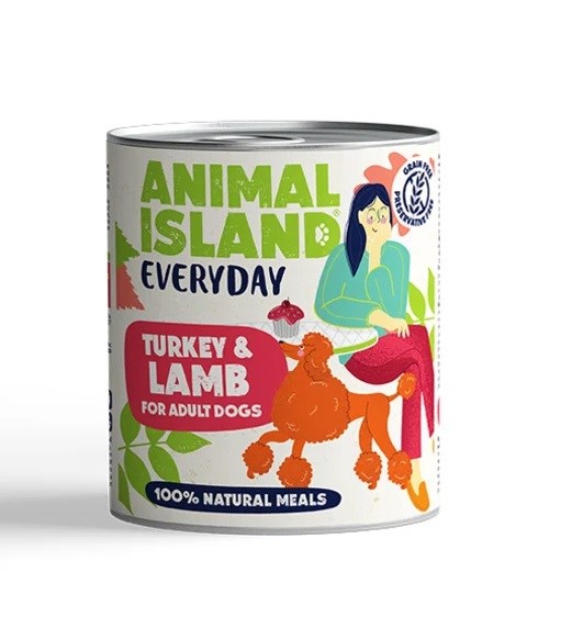 ANIMAL ISLAND Indyk i jagnięcina - 800g