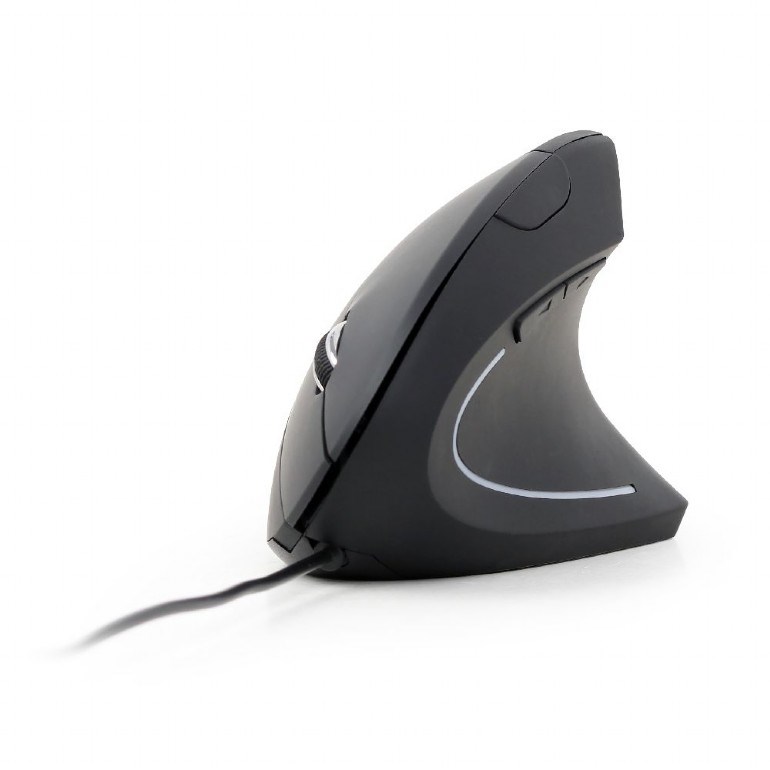 Mysz GEMBIRD MUS-ERGO-01 - Czarna, 3200 DPI — zdjęcie 1 z 7