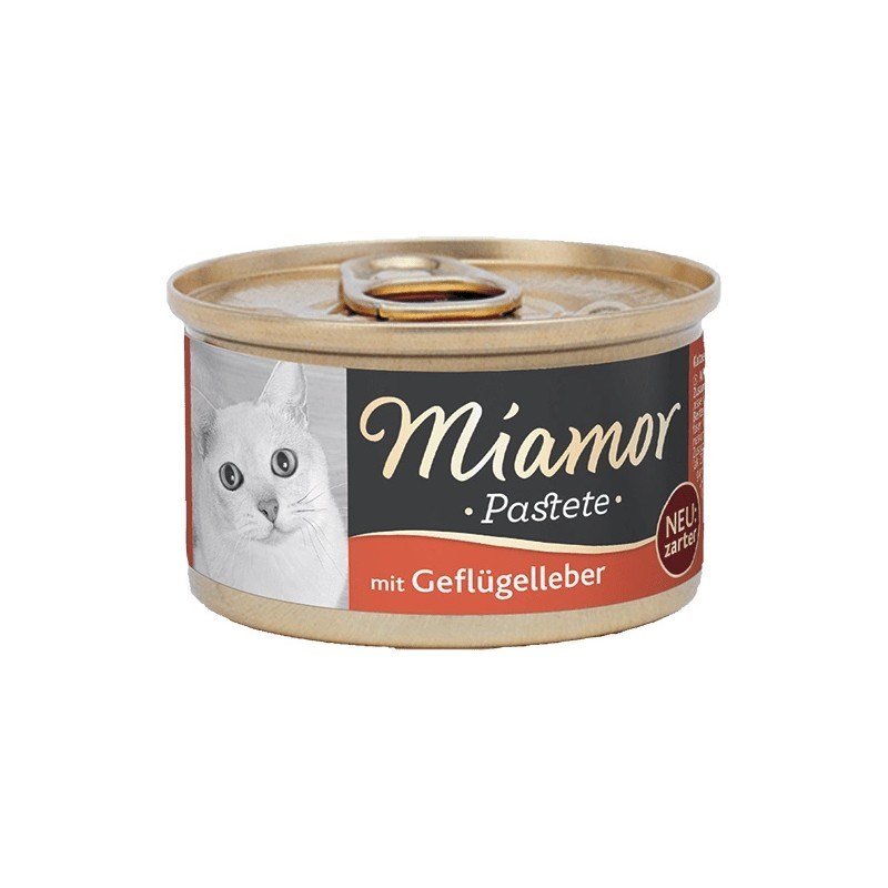 MIAMOR Pasztet mięsny Drób i wątroba 85g dla kota
