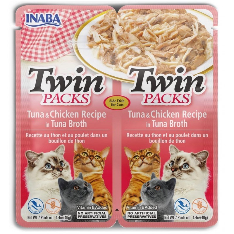 INABA Cat Twin Tuńczyk&Kurczak - 2x40g Saszetka — zdjęcie 1 z 2