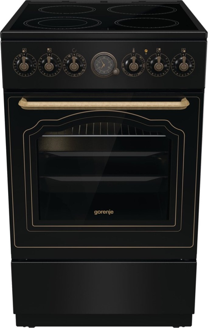 Kuchnia GORENJE GECS5B70CLB - Wolnostojąca, Czarna — zdjęcie 1 z 5