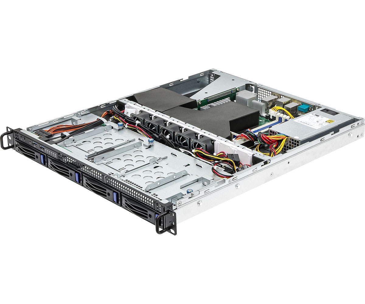 Platforma ASRock Rack 1U AMD Ryzen 4xLFF 2x10GbE — zdjęcie 1 z 4