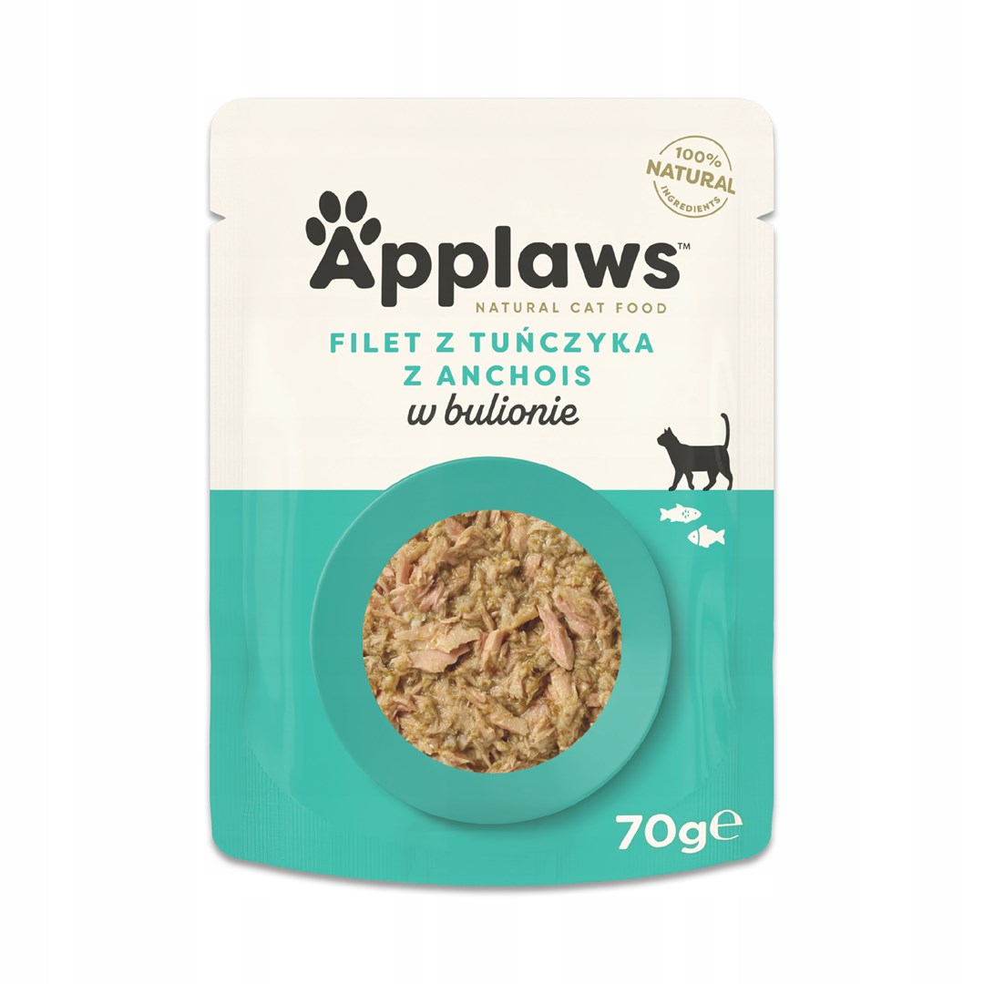 APPLAWS CAT Tuńczyk Anchois, wodorosty 70g — zdjęcie 1 z 2