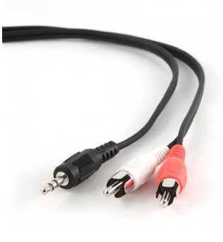 Kabel GEMBIRD CCA-458-2.5M, 2x Cinch M - Mini Jack M, 2,5m — zdjęcie 1 z 5