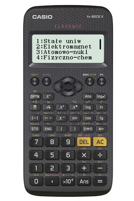 CASIO KALKULATOR NAUKOWY FX 82CEX CZARNY