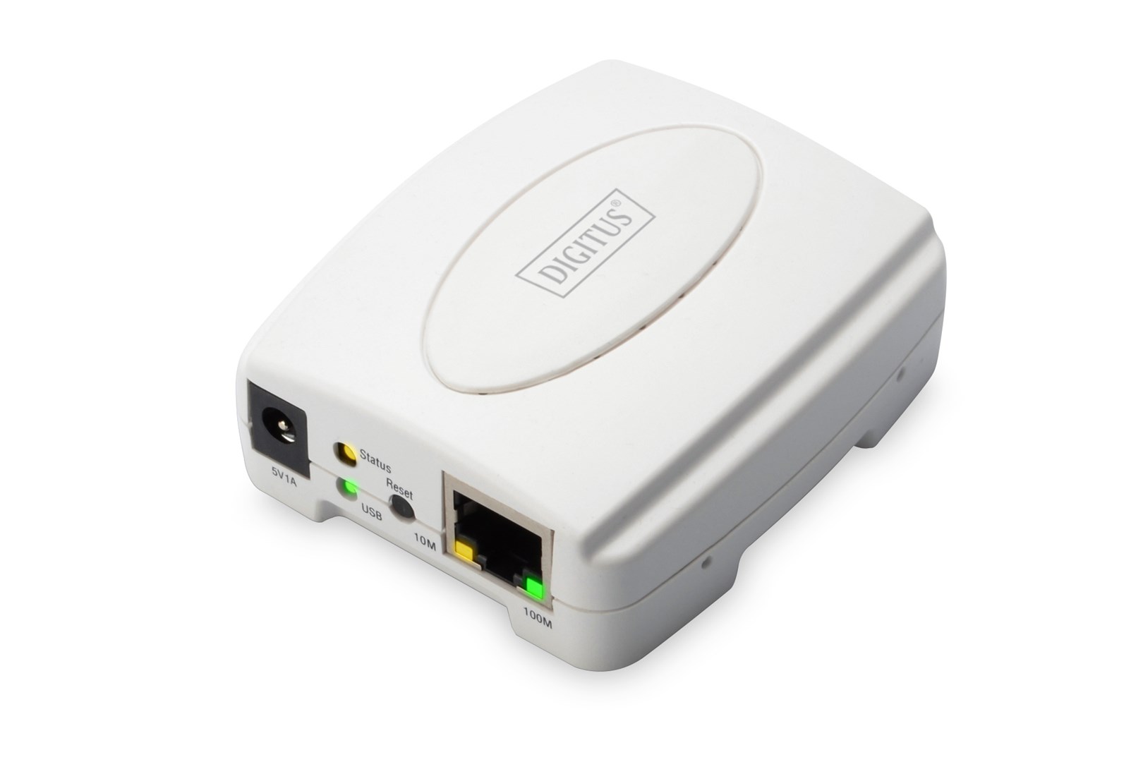 DIGITUS SERWER WYDRUKU LAN 1XUSB 2.0 1XRJ45 10/100MBPS — zdjęcie 1 z 2