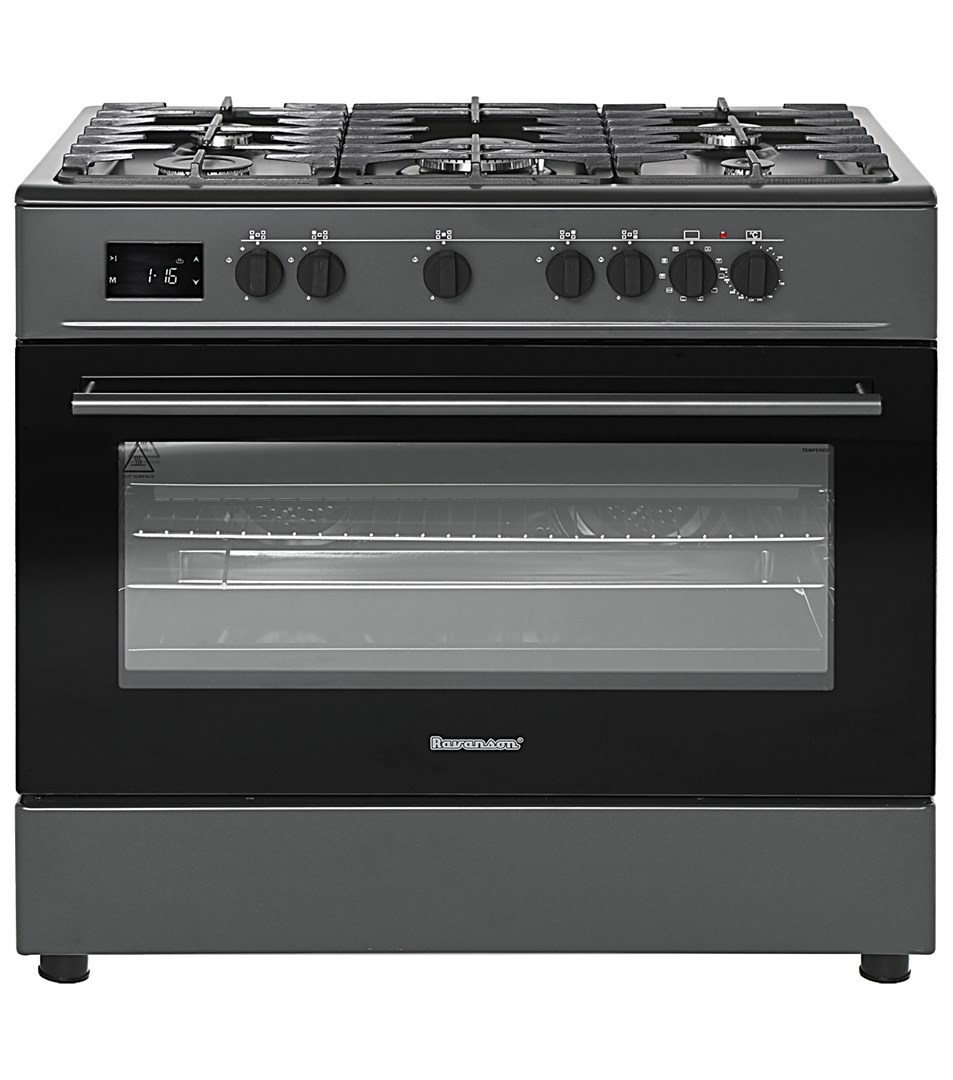 Kuchnia gazowo elektryczna Ravanson KWGE-K90A Cheff Modern Black — zdjęcie 1 z 6