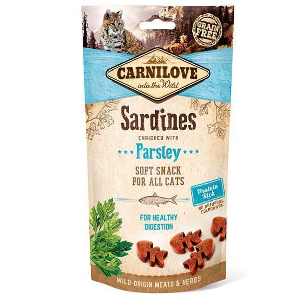 CARNILOVE Soft Moist Snack Sardine+Parsley - 50 g