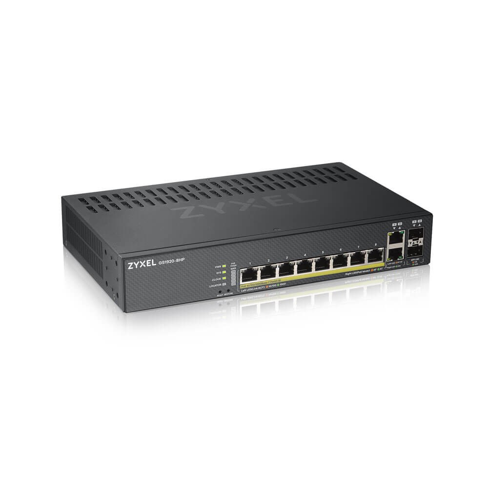 Switch Zyxel GS1920-8HP 10p PoE 130W Zarządzany — zdjęcie 1 z 4