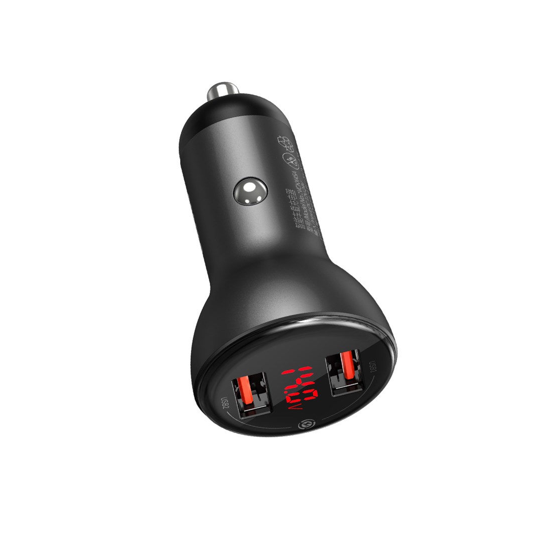 BASEUS ŁADOWARKA SAMOCHODOWA CCBX-0G 24W SZARA — zdjęcie 1 z 3