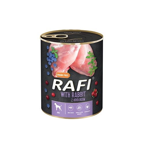 DOLINA NOTECI Rafi z królikiem, borówką i żurawiną - 800g