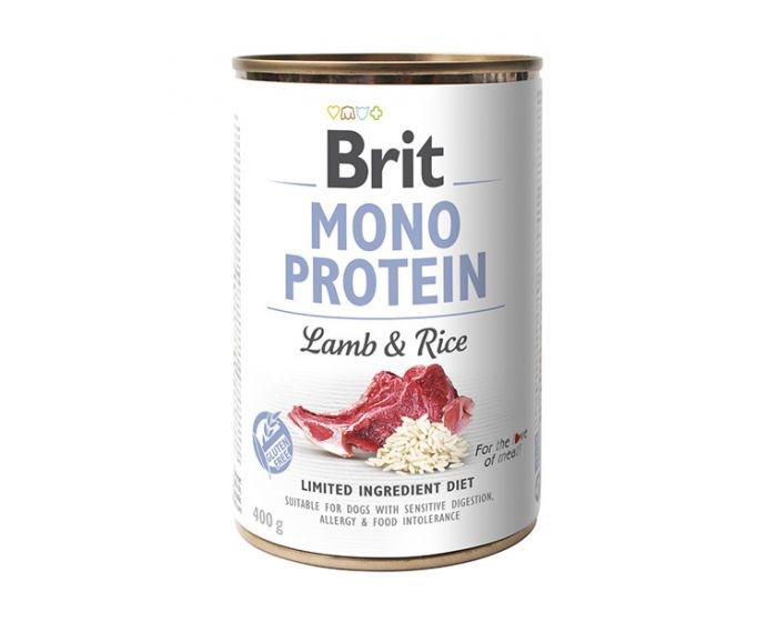 BRIT Mono Protein jagnięcina i brązowy ryż 400 g