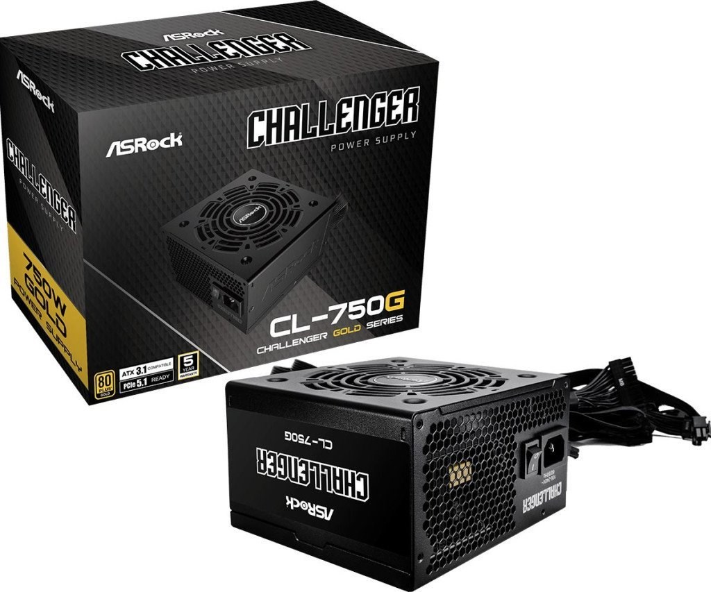 Zasilacz ASRock CHALLENGER 750W 80 Plus Gold — zdjęcie 1 z 4