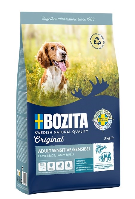 Bozita Original Adult Sensitive Jagnięcina i Ryż 3 kg