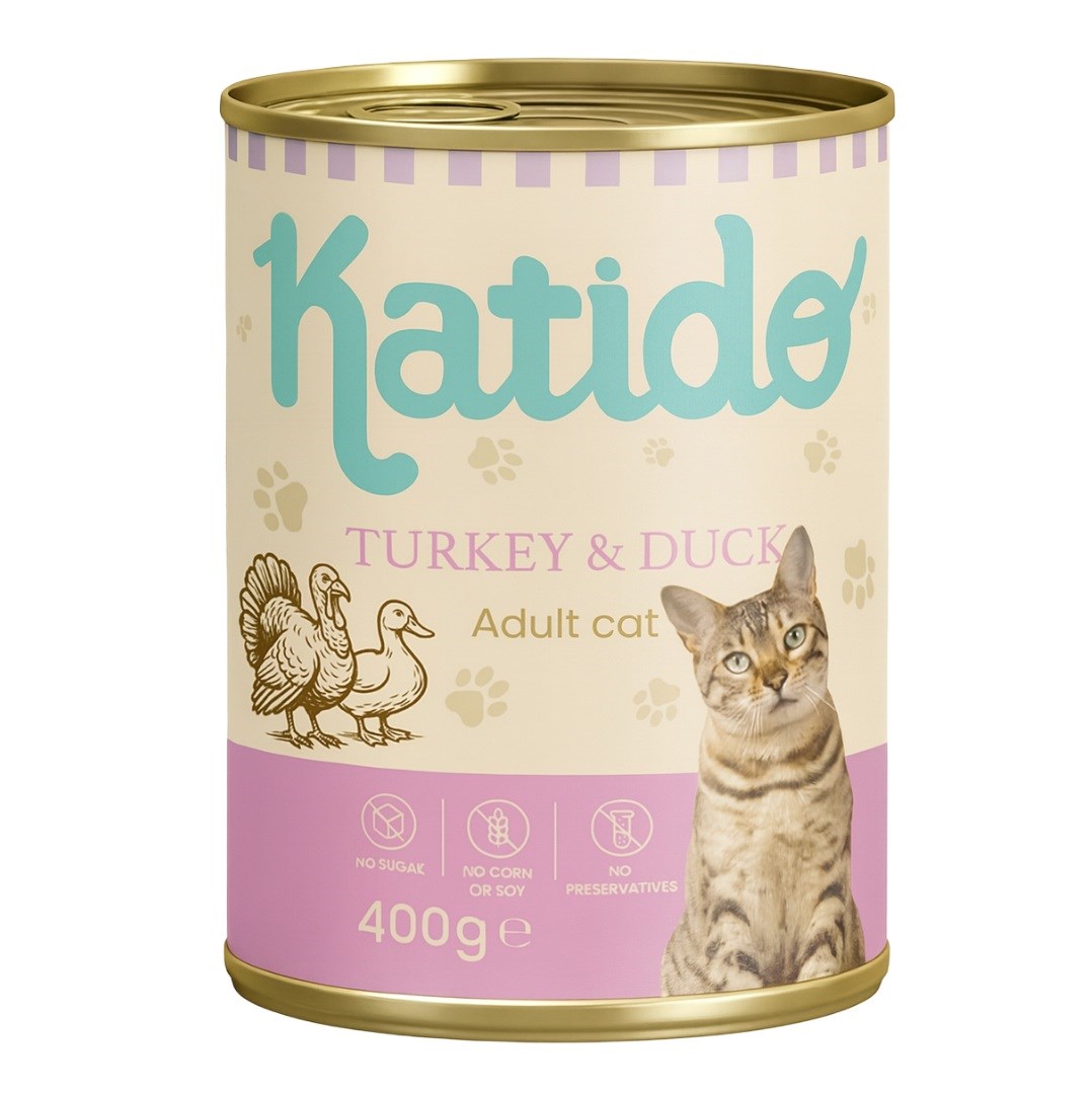 KATIDO Indyk z Kaczką mokra karma 400g
