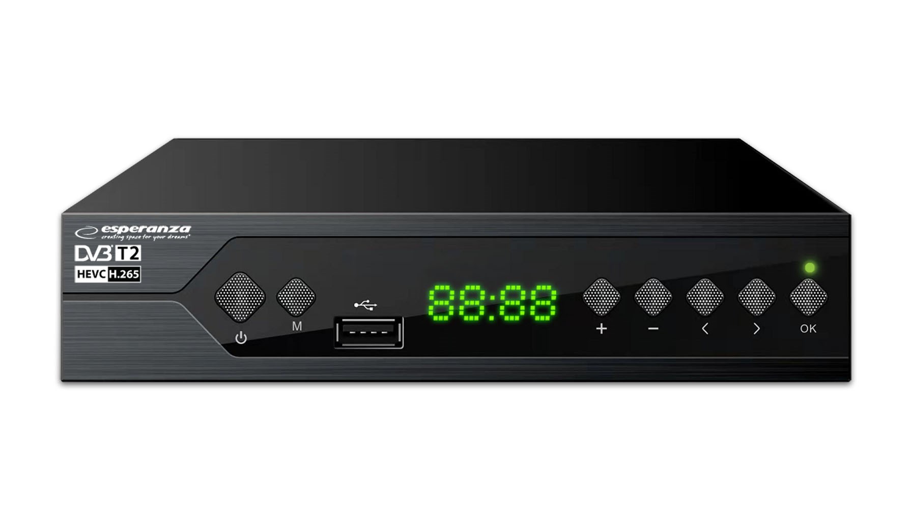 ESPERANZA TUNER DVB-T2 H.265/HEVC EV107R — zdjęcie 1 z 5