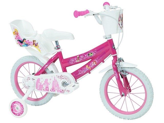 Rower dziecięcy Huffy Disney Princess 14" Zielono-Róży