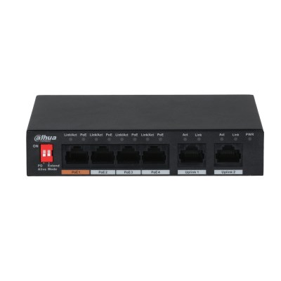 SWITCH DAHUA PFS3006-4ET-60-V2 Czarny — zdjęcie 1 z 3