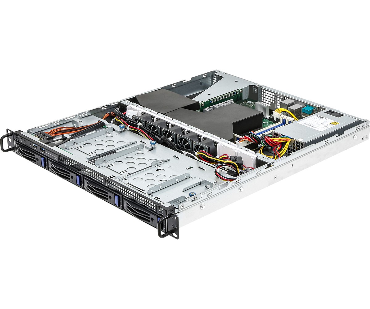 Platforma ASRock Rack 1U AMD Ryzen 4xLFF — zdjęcie 1 z 4