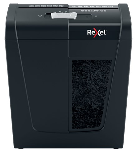 Rexel Niszczarka Secure S5, 5 Kartek, 10 L Kosz — zdjęcie 1 z 7