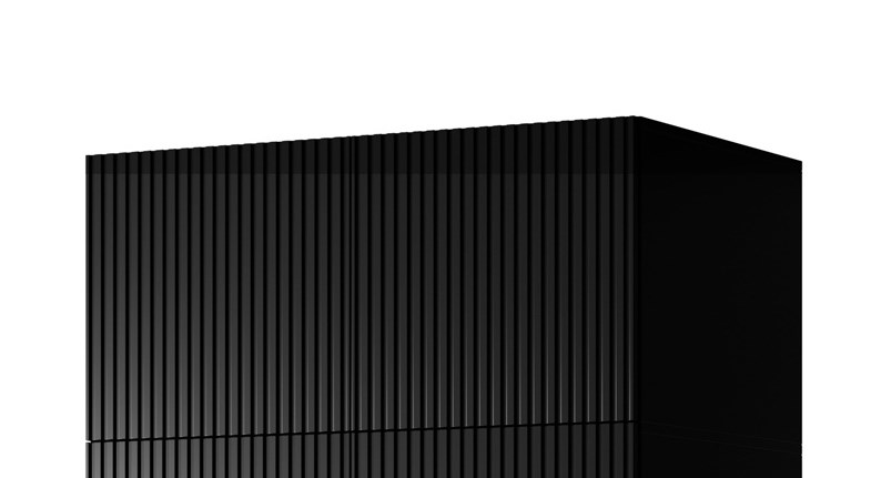 Szafa PAFOS 2D NADSTAWKA 90x55,5x45 czarny mat — zdjęcie 1 z 6