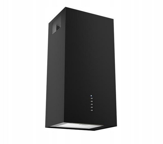 Okap kominowy AKPO WK-4 CUBERA WL CZARNY MAT T520 M3 / CZARNY FILTR ALUMINIOWY — zdjęcie 1 z 2