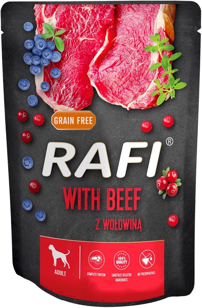 DOLINA NOTECI Rafi z wołowiną - 300g mokra karmą dla psa