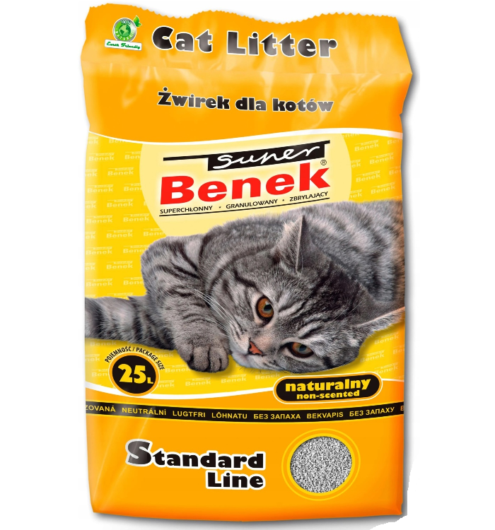 CERTECH Super Benek Standard Naturalny - Žwirek 25 l (20 kg)
