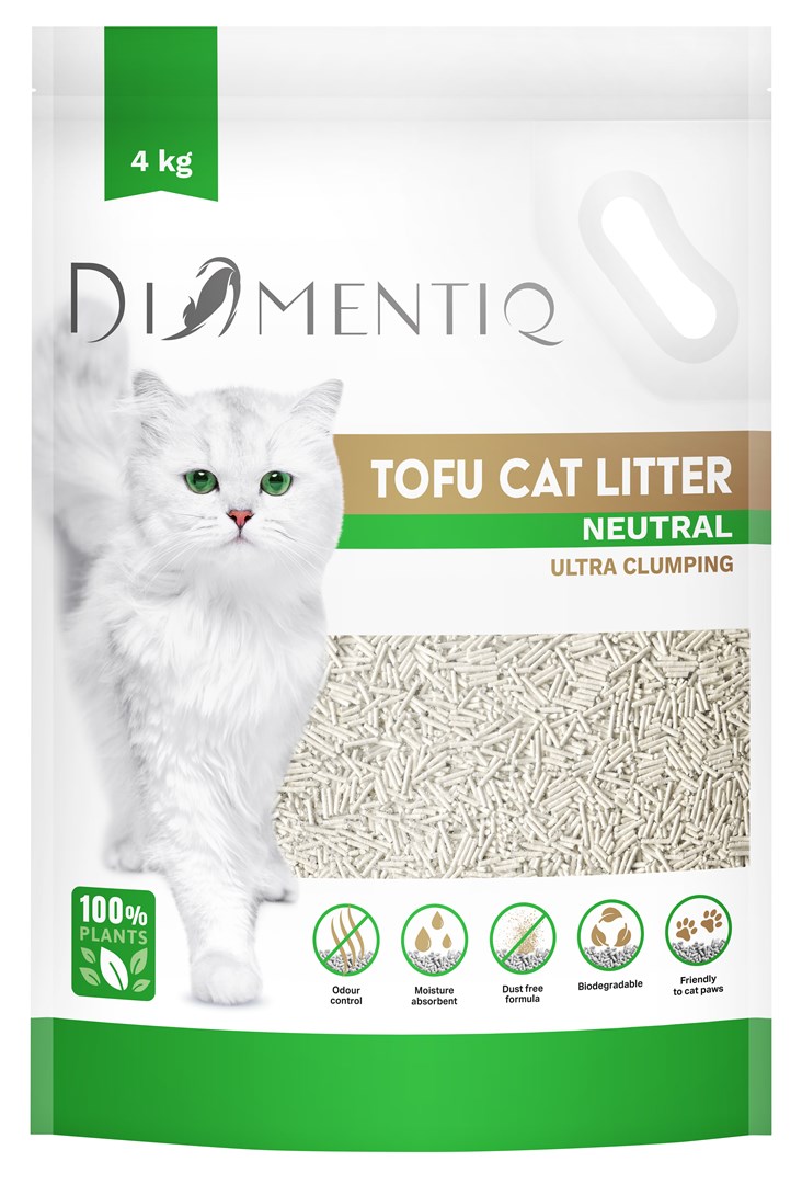 DIAMENTIQ Żwirek Tofu 4 kg Naturalny — zdjęcie 1 z 8