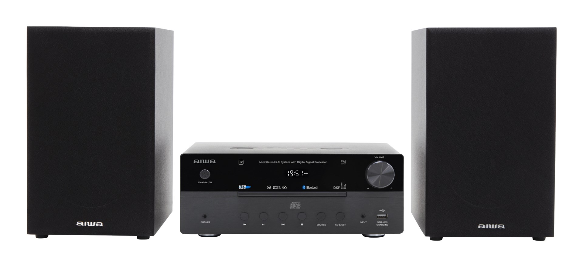 AIWA Mini wieża MSBTU-550 - Domowy mikrosystem audio — zdjęcie 1 z 4