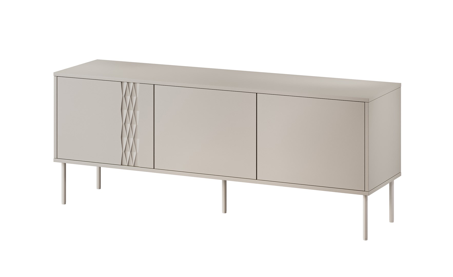 Szafka RTV 3D TRESSE 150x40x55 kaszmir mat — zdjęcie 1 z 4