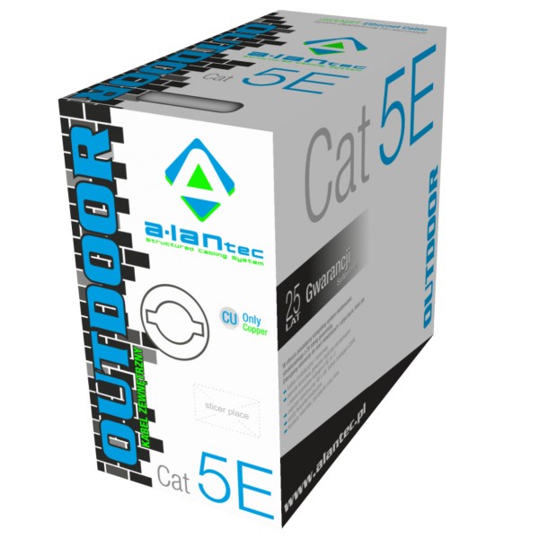 ALANTEC Kabel sieciowy U/UTP kat.5e 305m