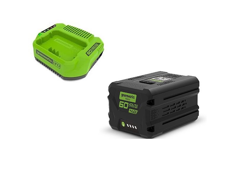 Zestaw Ładowarka 2A + Akumulator 4Ah 60V GREENWORKS GSK60B4