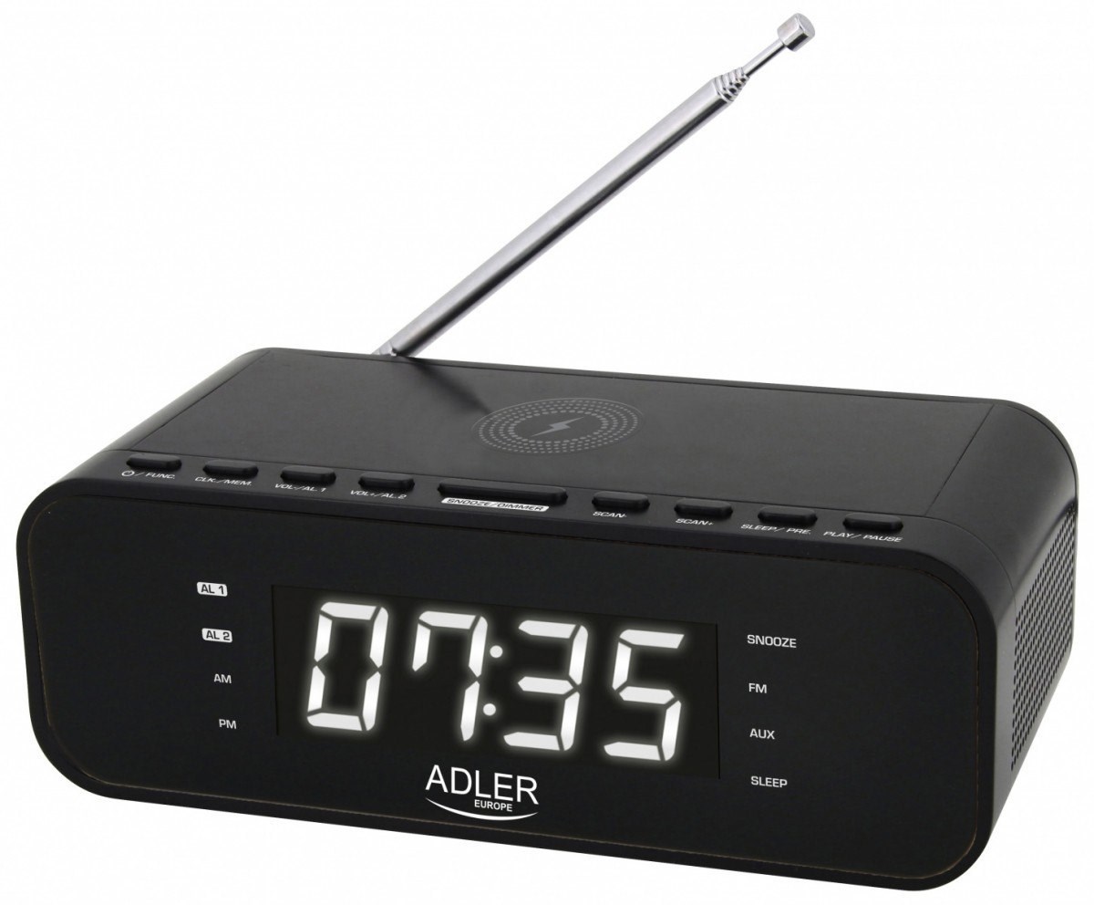 Radiobudzik ADLER AD 1192b czarny — zdjęcie 1 z 8