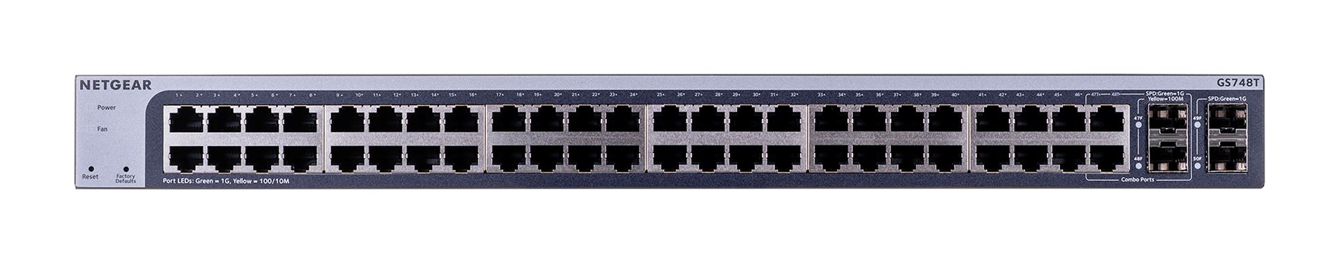 Switch Netgear GS748T-600EUS 50p Zarządzane — zdjęcie 1 z 8
