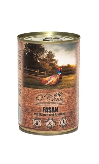 O'CANIS Bażant z marchewką 400g mokra karma