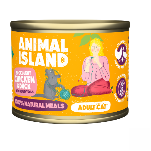 Animal Island Kurczak Kaczka mokra 200g