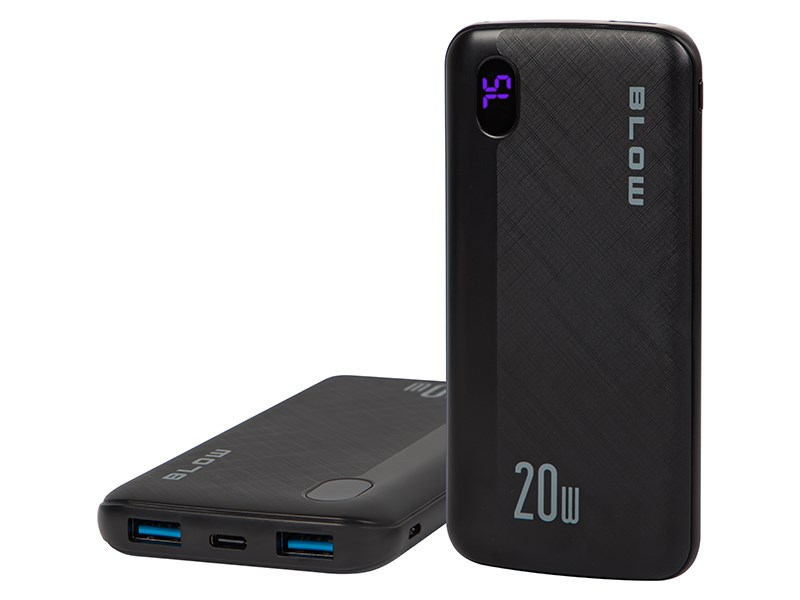 BLOW POWER BANK 10000MAH QC 20W CZARNY PB10B — zdjęcie 1 z 5