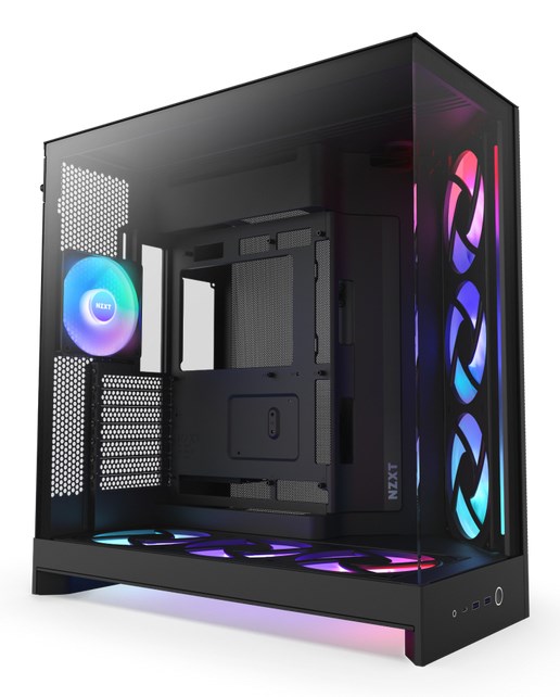 NZXT OBUDOWA H9 FLOW RGB+ MIDI TOWER Z OKNEM CZARNA — zdjęcie 1 z 8