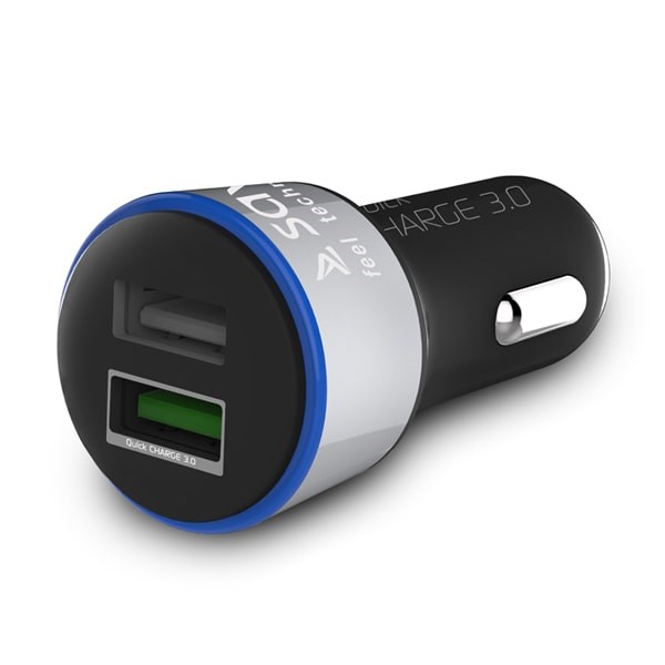Ładowarka samochodowa SAVIO Quick Charge 3.0 SA-06/B