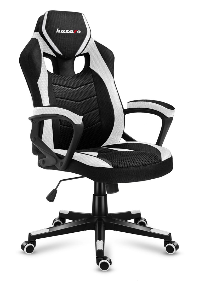 Fotel gamingowy Huzaro Force 2.5 White Mesh — zdjęcie 1 z 6