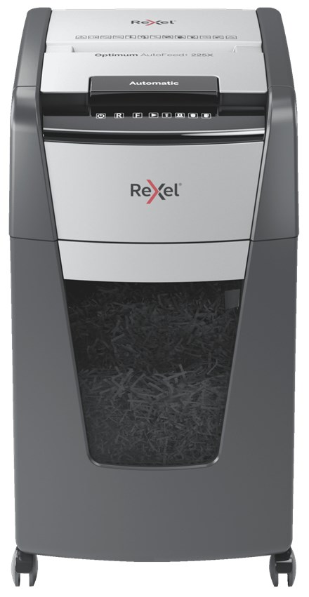 Rexel Niszczarka Optimum AutoFeed+ 225X, 225 Kartek — zdjęcie 1 z 4