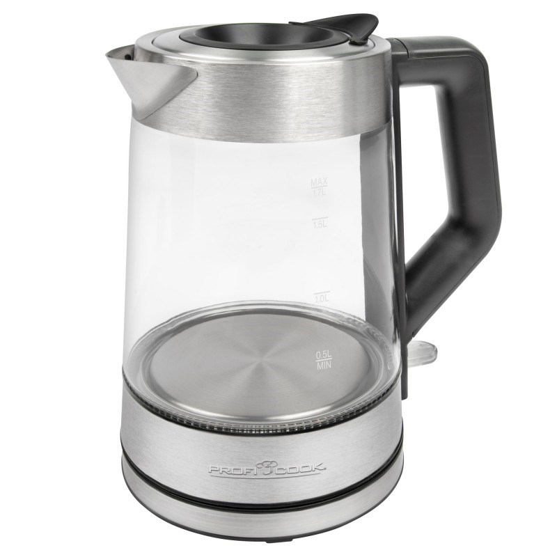 Czajnik bezprzewodowy PROFICOOK PC-WKS 1190 G, 1,7 l, srebrny — zdjęcie 1 z 5