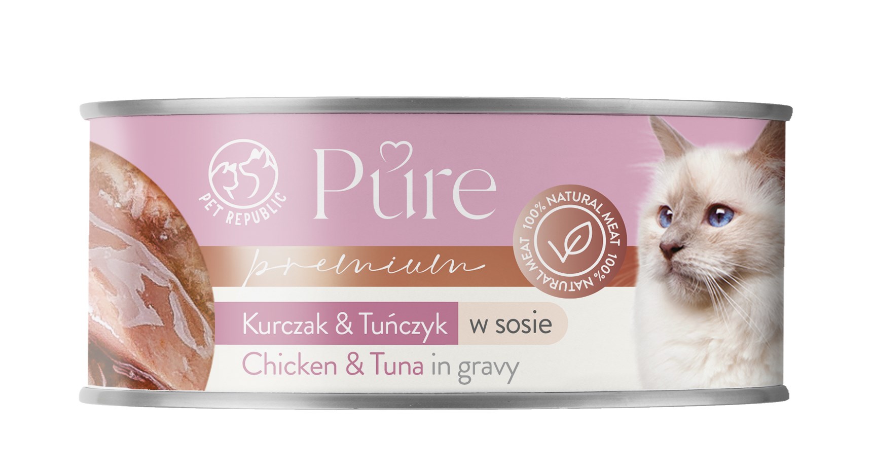 PETrepublic PURE kurczak i tuńczyk 80 g